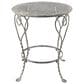 Hearth and Haven Outdoor Round Side Table with Heart Scroll Design in Gray, , large