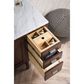 James Martin Vanities Addison 48" Single Vanity in Mid Century Acacia with 3 cm Carrara White Marble Top, , large