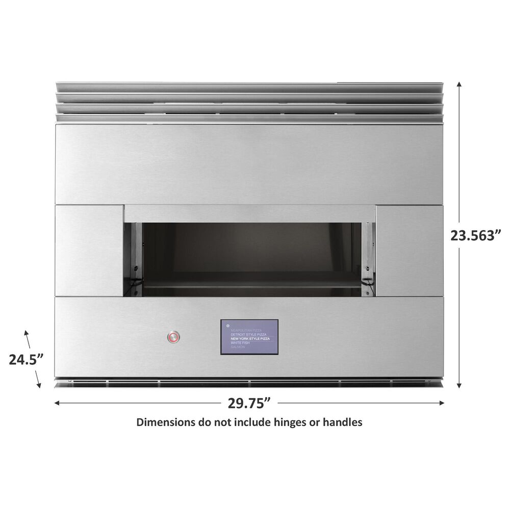 Monogram 30&quot; Smart Flush Hearth Electric Single Wall Oven in Stainless Steel, , large
