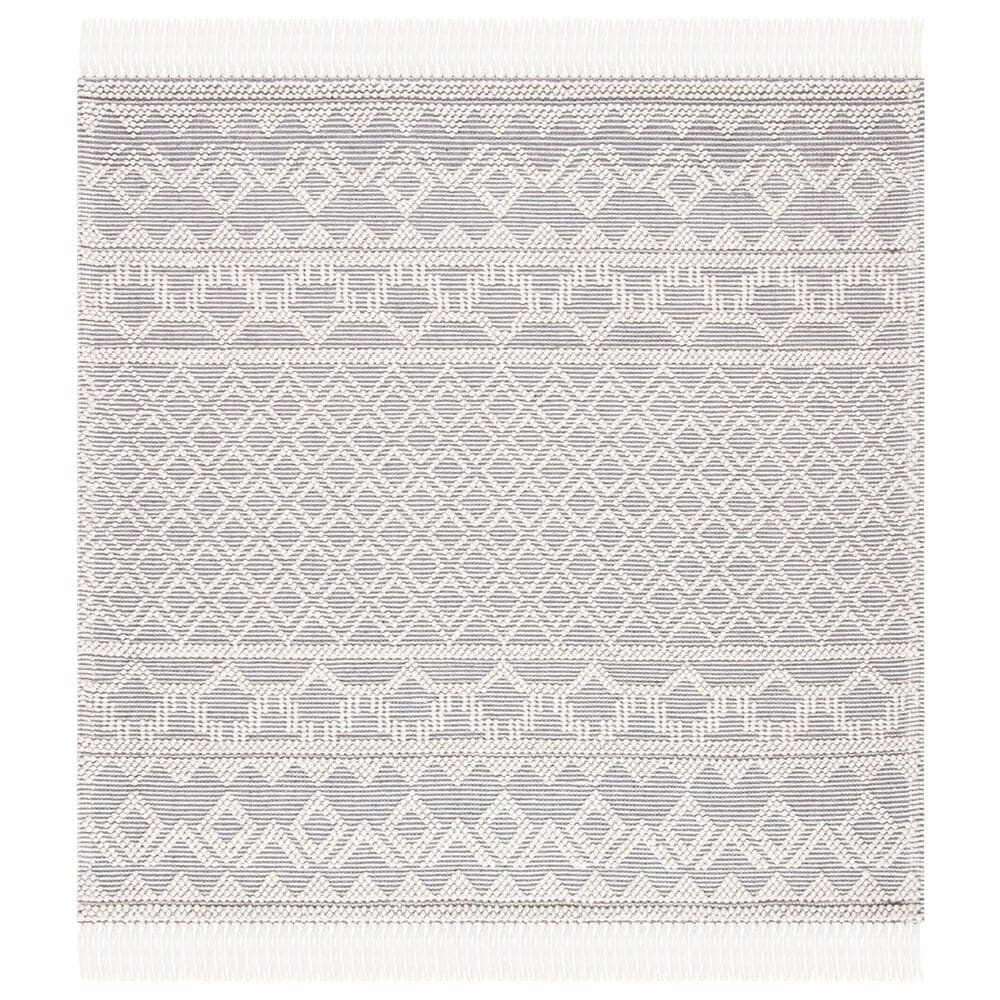 Safavieh Natura NAT351A 6" Square Ivory and Grey Area Rug, , large