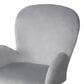 Impressions Vanity Colette Swivel Vanity Chair with Cool Grey Cushion in Silver Chrome, , large