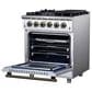 Forno Massimo 30" Freestanding Gas Range in White, , large