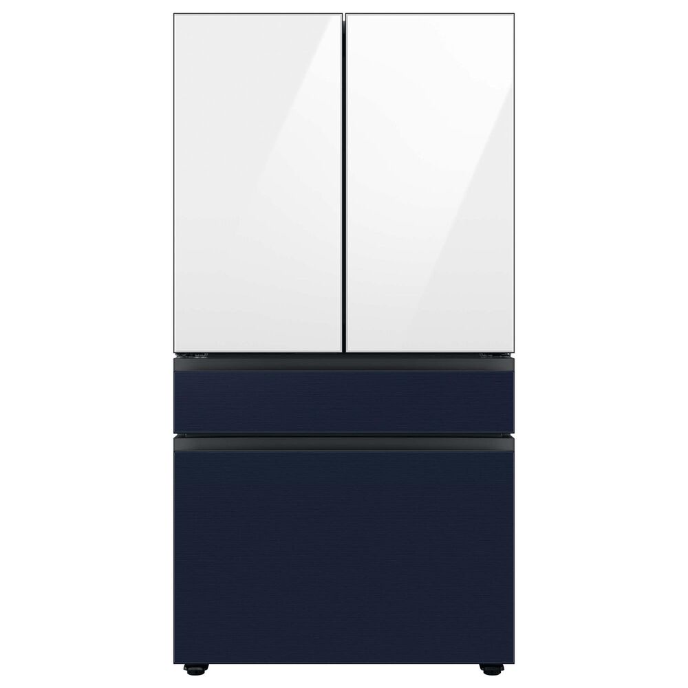 Samsung Bespoke 4-Door French Door Refrigerator Top Panel in White Glass, , large