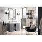 James Martin Vanities Alicante 39.5" Single Bathroom Vanity in Grey Smoke with 5 cm White Glossy Resin Top and Rectangular Sink, , large