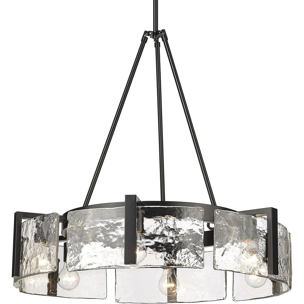 Golden Lighting Aenon 6-Light Chandelier in Matte Black, , large