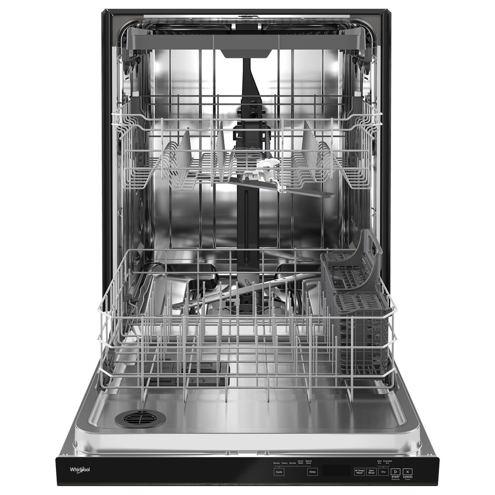 Whirlpool 24&quot; Fully Integrated Dishwasher in Black Stainless Steel, , large