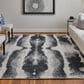 Feizy Coda 8930F 3"6" x 5"6" Black and White Area Rug, , large