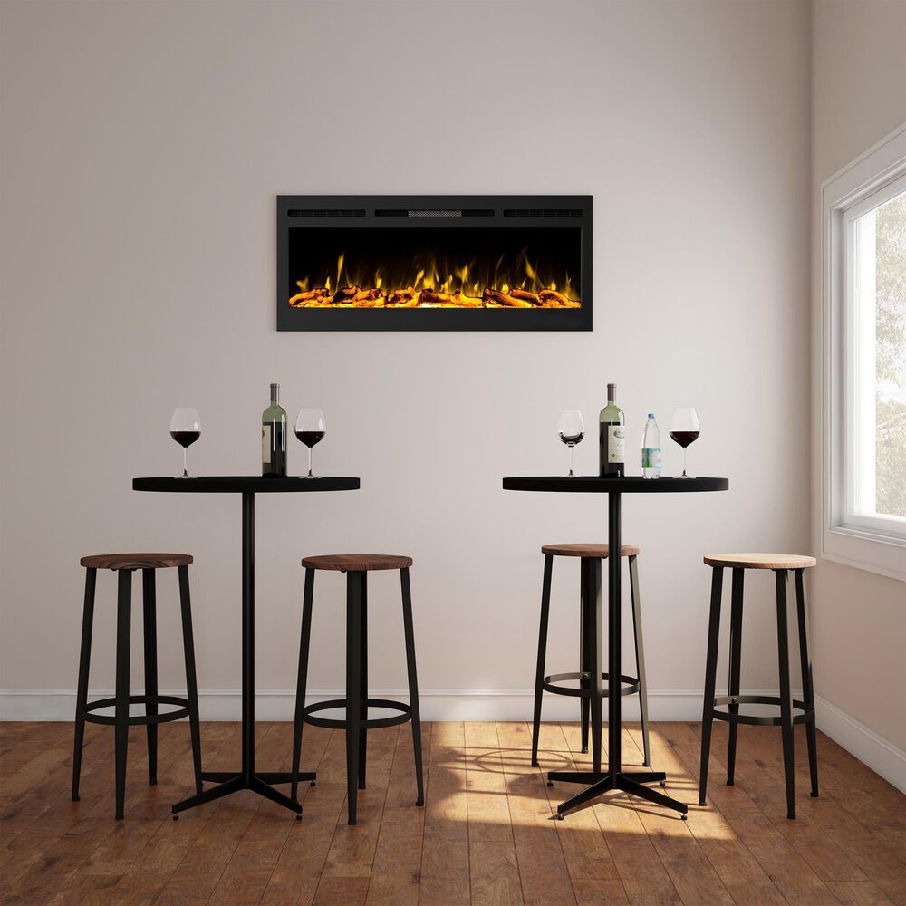 Timberlake Hastings Home 50&quot; Electric Wall Fireplace in Black, , large