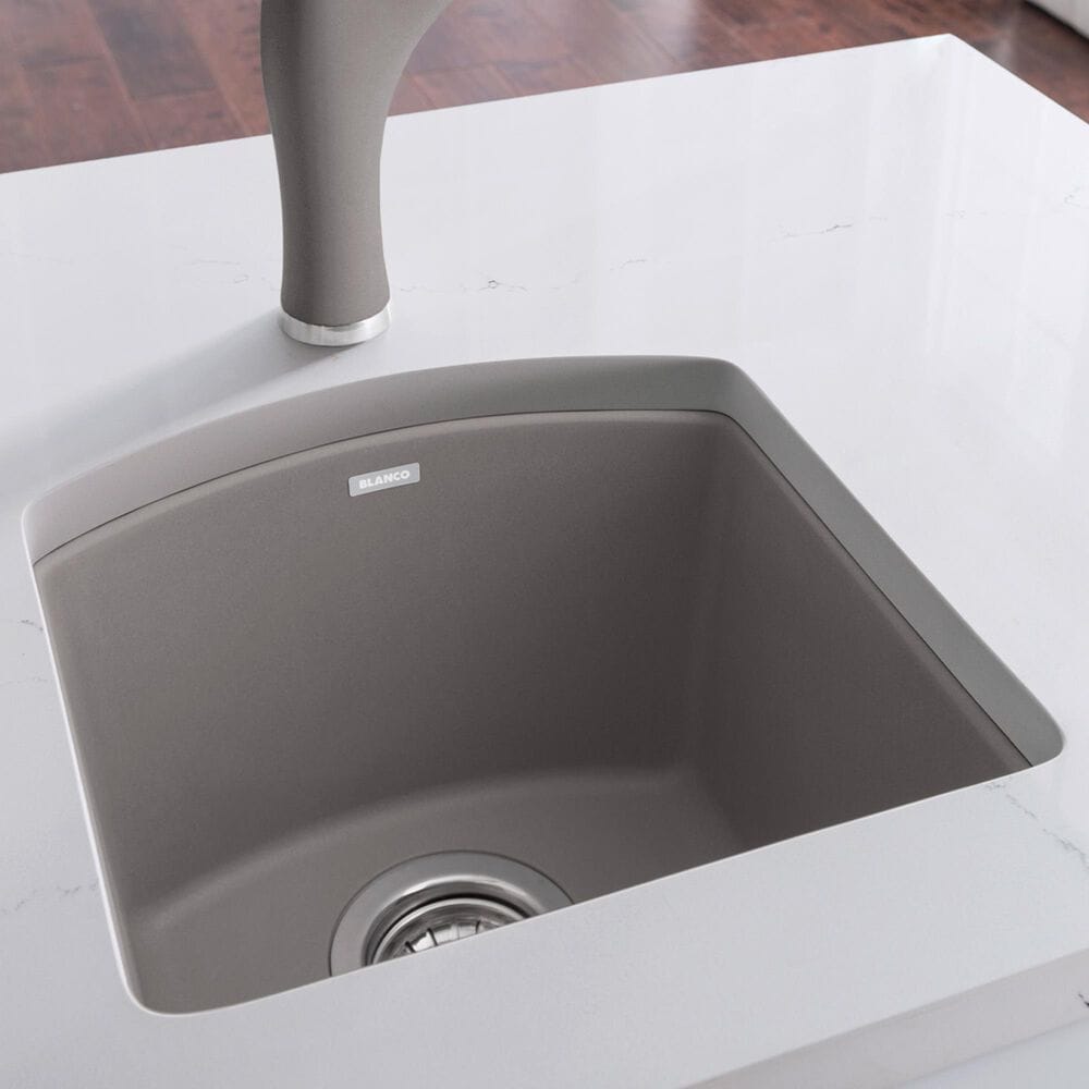 Blanco Diamond 15&quot; Dual Mount Bar Sink in Truffle, , large