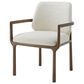 Theodore Alexander Kesden Arm Chair with Halo Upholstered in Pyramid Brown, , large