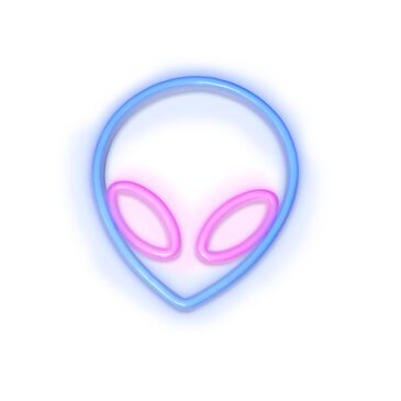 iLLUMINA Neon Alien LED 8.5" Wall Sign in Multi Color, , large