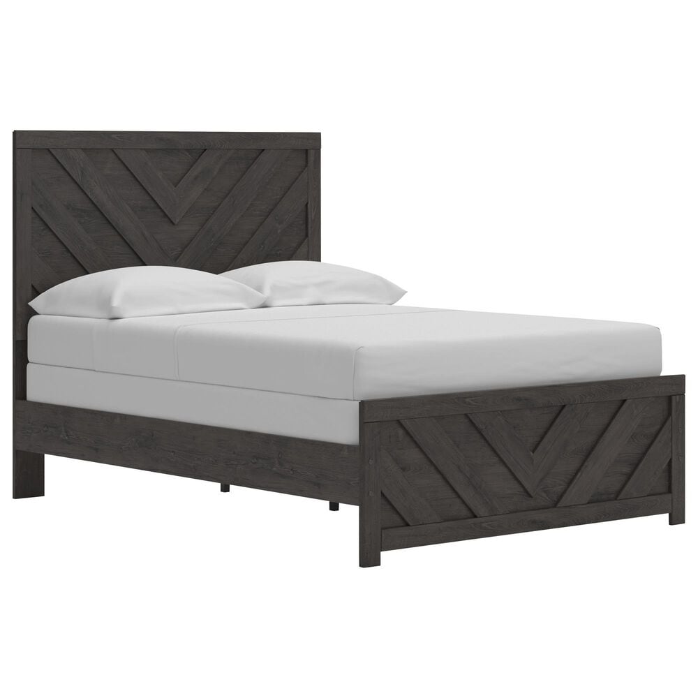 Ashley Prendonea 4-Piece Full Bedroom Set in Dark Charcoal, , large
