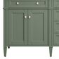 James Martin Vanities Brittany 72" Double Bathroom Vanity in Smokey Celadon with 3 cm Eternal Jasmine Pearl Quartz Top and Rectangular Sinks, , large