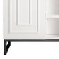 James Martin Vanities Alicante 39.5" Single Bathroom Vanity in Glossy White and Matte Black with 5 cm White Glossy Resin Top and Rectangular Sink, , large
