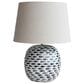 Teak Interiors Shoreline Table Lamp in Blue and White, , large