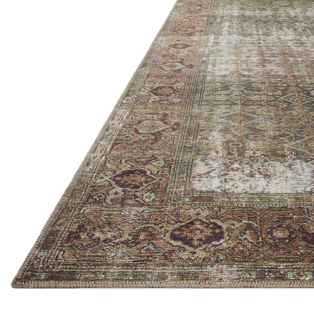 Amber Lewis x Loloi Georgie 2&#39; x 5&#39; Moss and Salmon Area Rug, , large