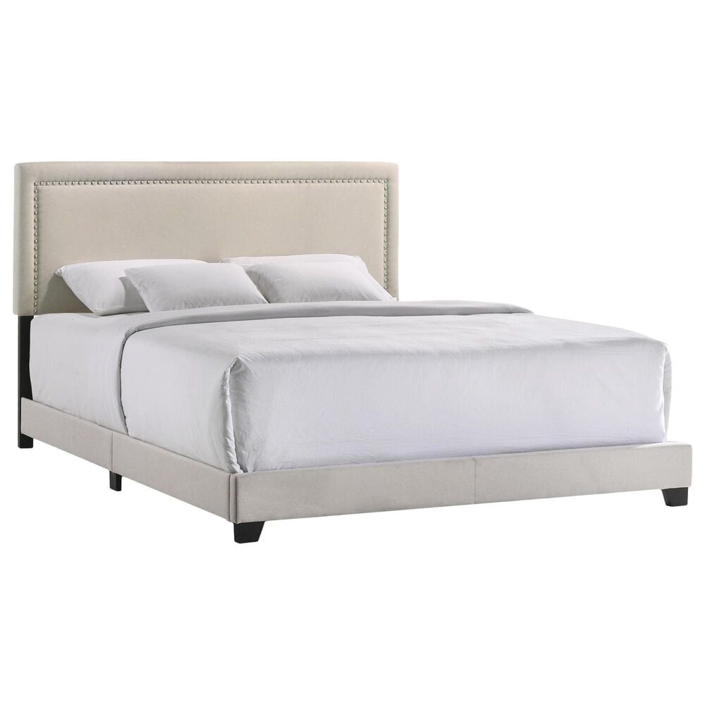 Hawthorne Furniture Zion Upholstered King Panel Bed in Fog, , large