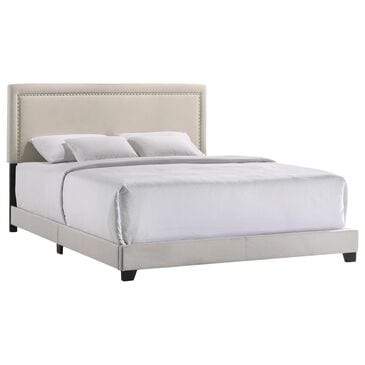 Hawthorne Furniture Zion Upholstered King Panel Bed in Fog, , large