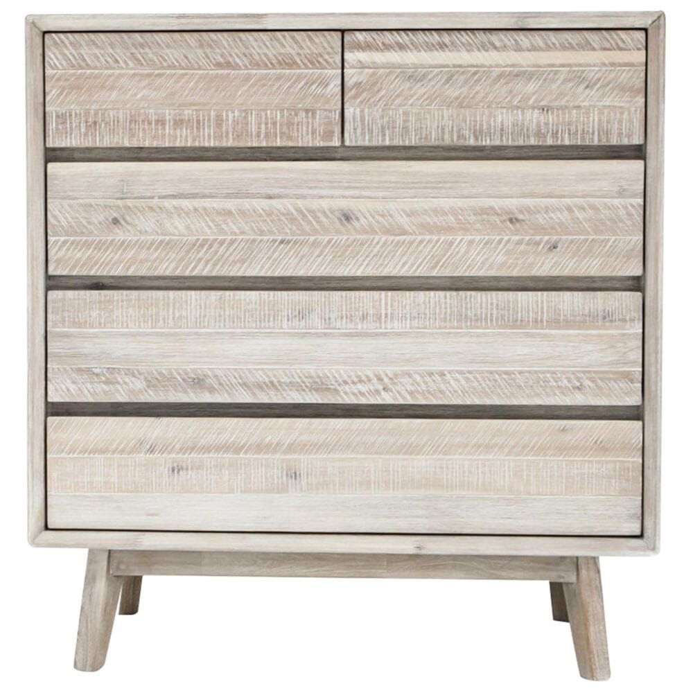 37B Gia 5 Drawer Chest in Gray Mix Distressed, , large
