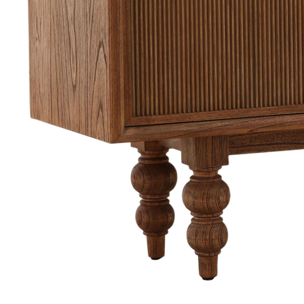 Blue Sun Designs Campbell 4-Door Sideboard in Medium Brown, , large