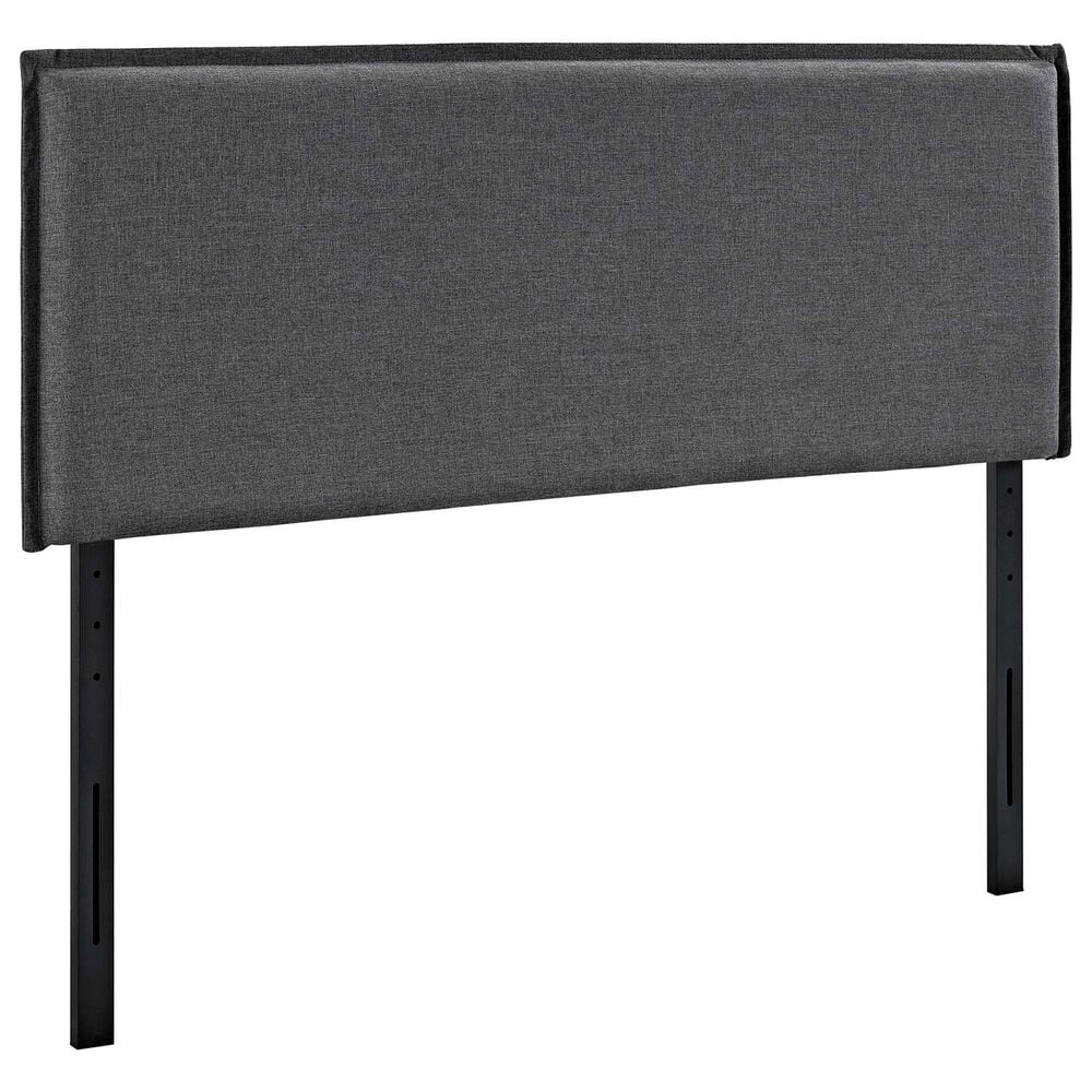 Modway Camille Upholstered Fabric Twin Headboard in Gray, , large
