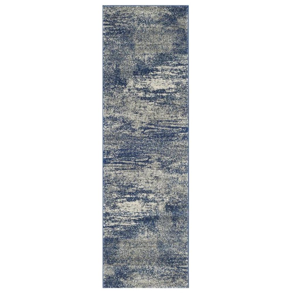 Safavieh Evoke EVK272A-29 2&#39;2&quot; x 9&#39; Navy and Ivory Runner, , large