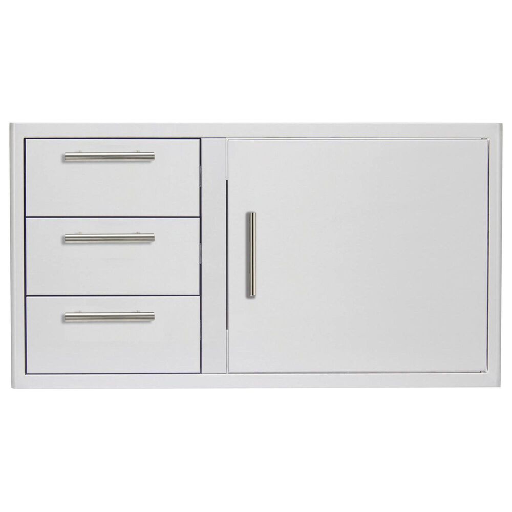 Blaze 39" Access Door and Triple Drawer Combo in Stainless Steel, , large