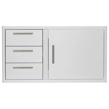 Blaze 39" Access Door and Triple Drawer Combo in Stainless Steel, , large