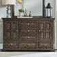 Liberty Furniture Big Valley 5-Piece King Panel Bedroom Set in Brownstone, , large
