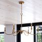 Vaxcel Lighting Annabelle 6-Light Chandelier in Muted Brass, , large