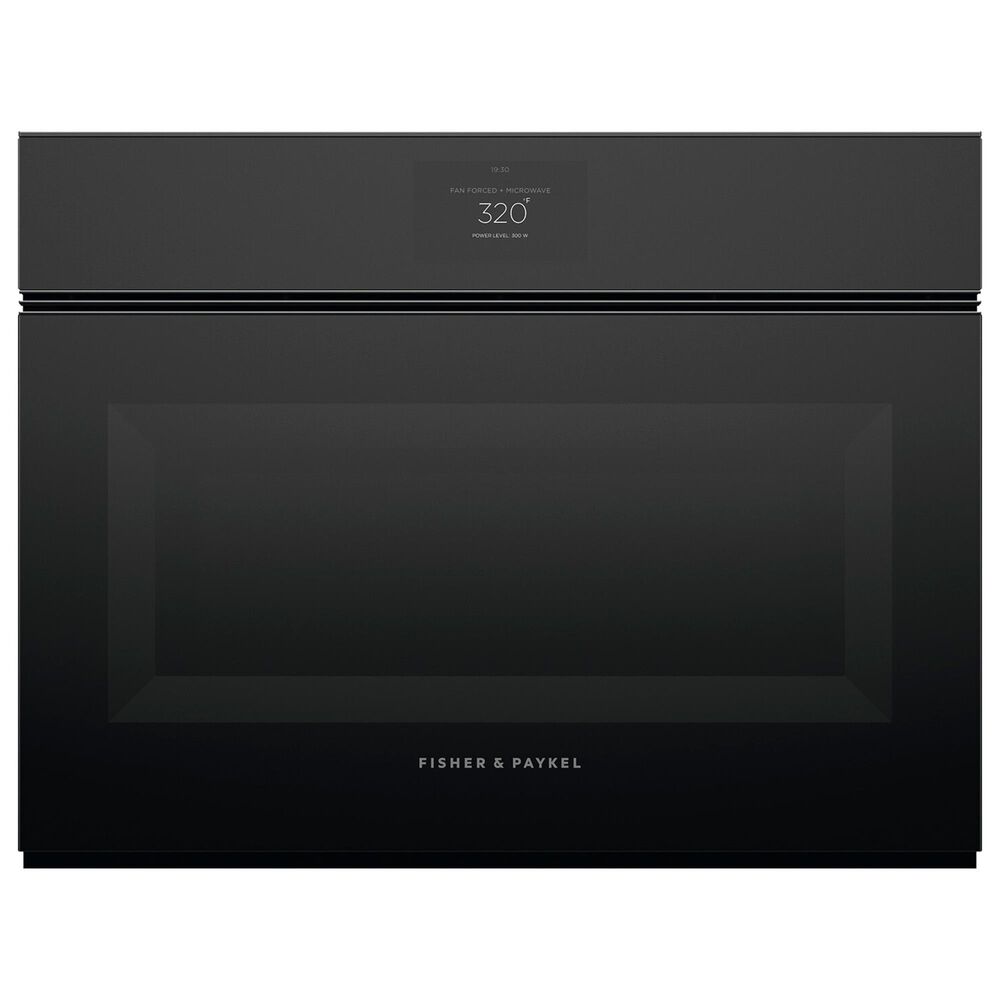 Fisher & Paykel Minimal 24" Single Electric Wall Oven with 22 Functions and Convection in Black, , large