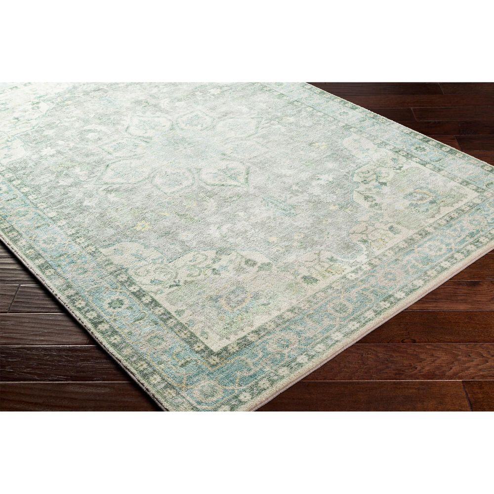 Surya Erin 5&#39; x 7&#39;6&quot; Cream, Gray, Butter, Aqua and Sage Area Rug, , large