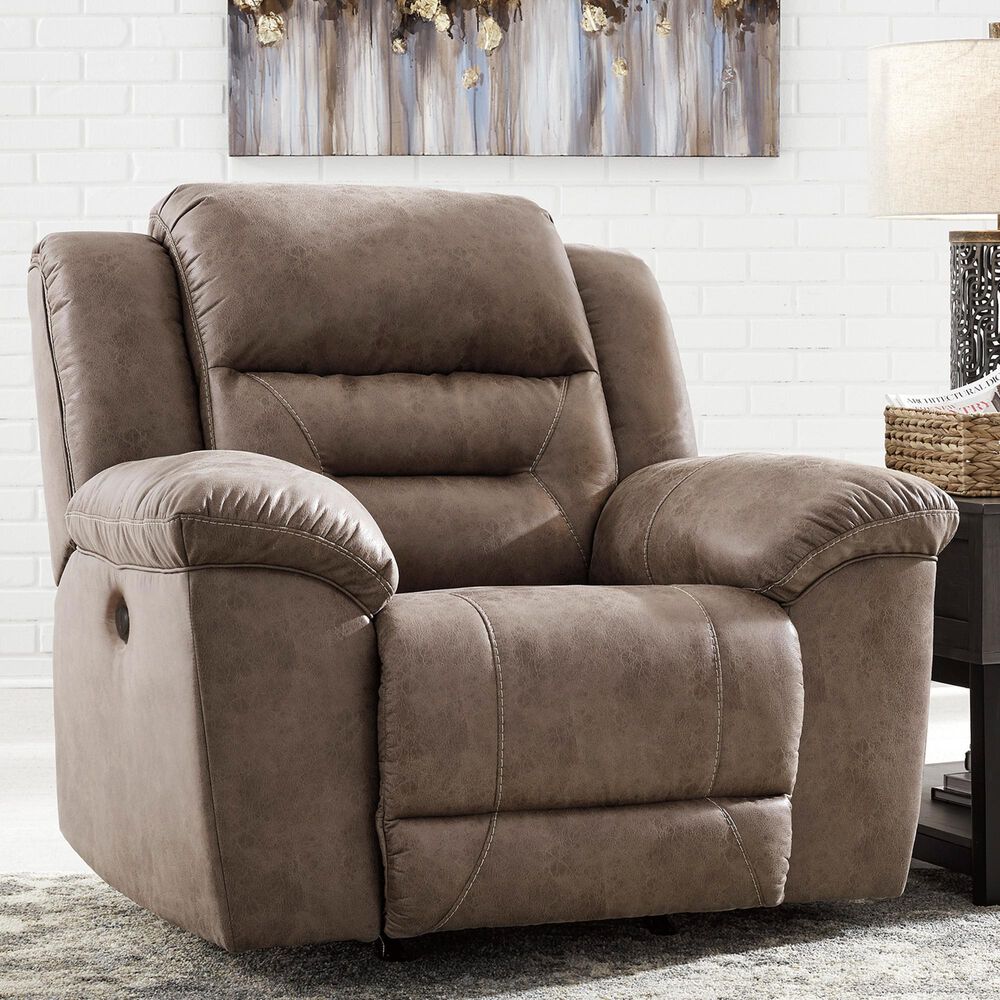 Ashley Stoneland Power Rocking Recliner in Fossil, , large