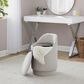 Lumisource Marla Upholstered Vanity Stool in Grey, , large