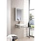 James Martin Vanities Boston 20" Single Wall Brackets in Brushed Nickel with 3 cm White Glossy Resin Top and Rectangular Sink, , large
