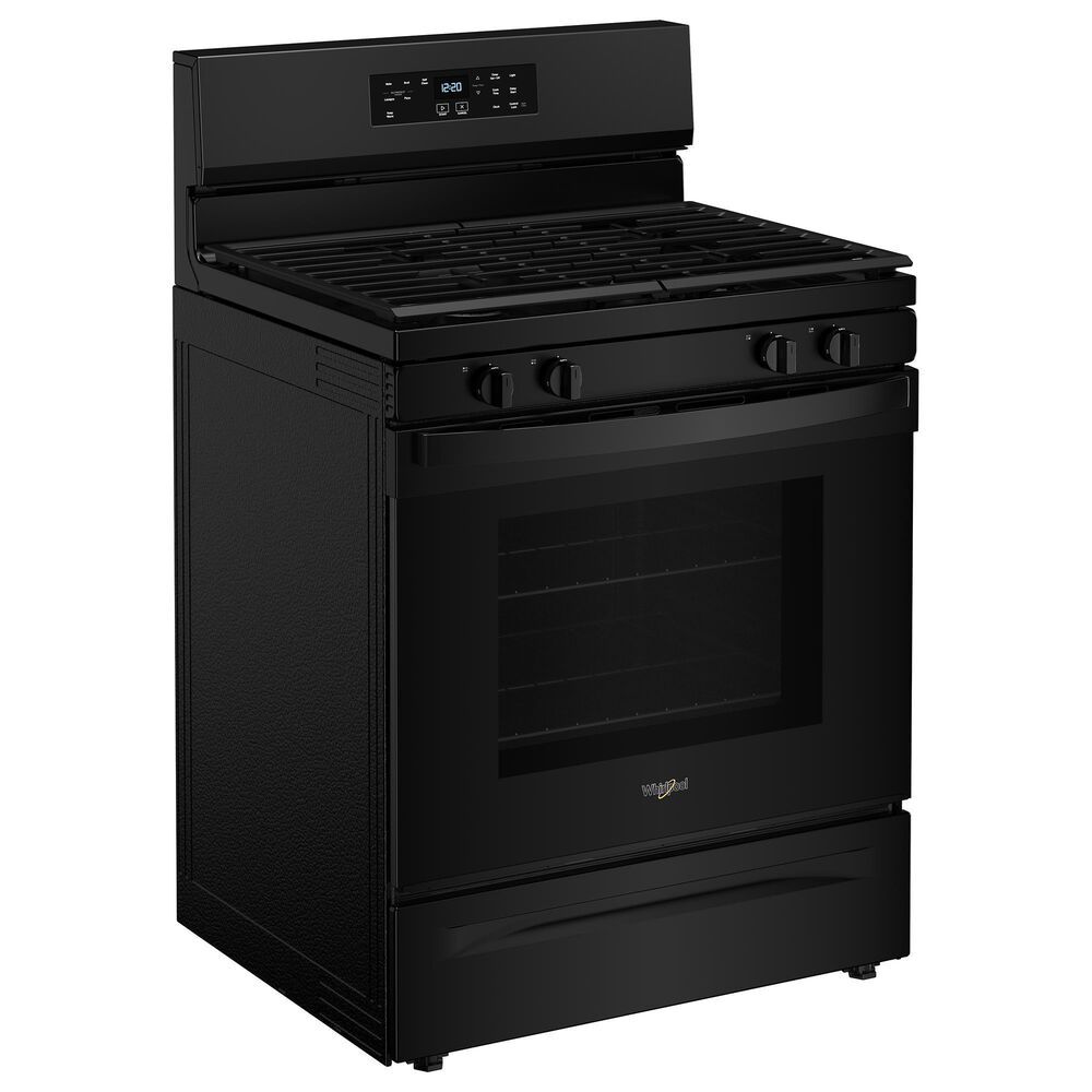 Whirlpool 5 Cu. Ft. Freestanding Gas Range with No Preheat Mode in Black, , large