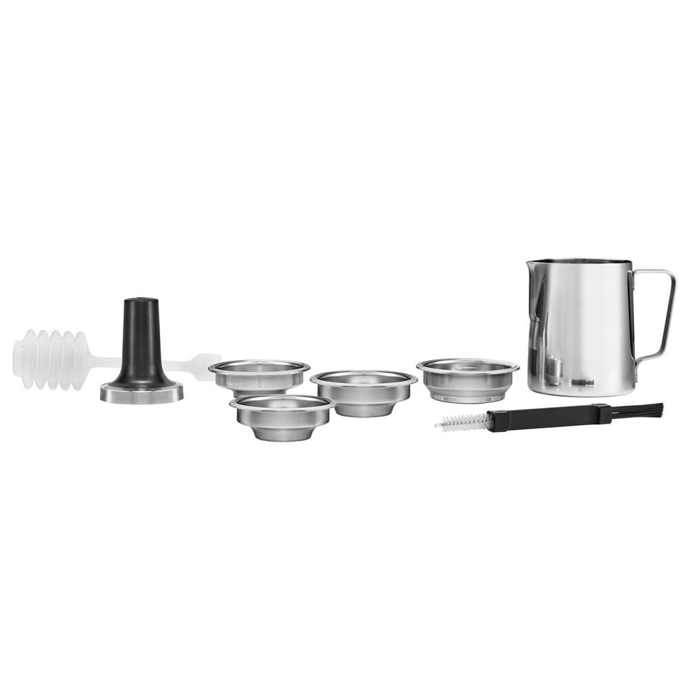 KitchenAid Semi Automatic Espresso Machine in Porcelain White, , large