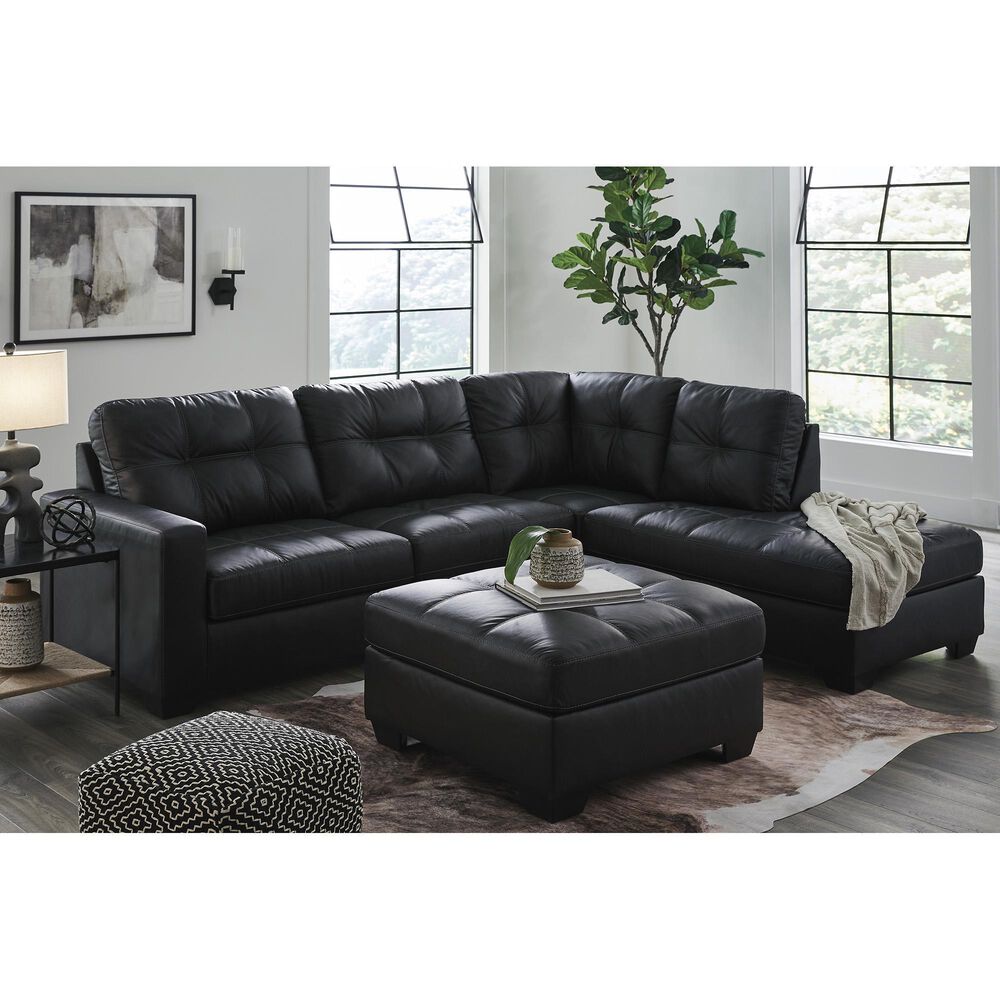 Ashley Barlin Mills Oversized Accent Ottoman in Carbon, , large