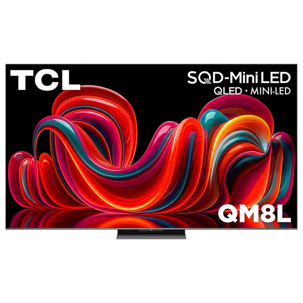 TCL 85" Class QM8L Series SQD-Mini LED 4K UHD HDR - Smart TV with 7.1.4 Channel Soundbar System in Black, , large