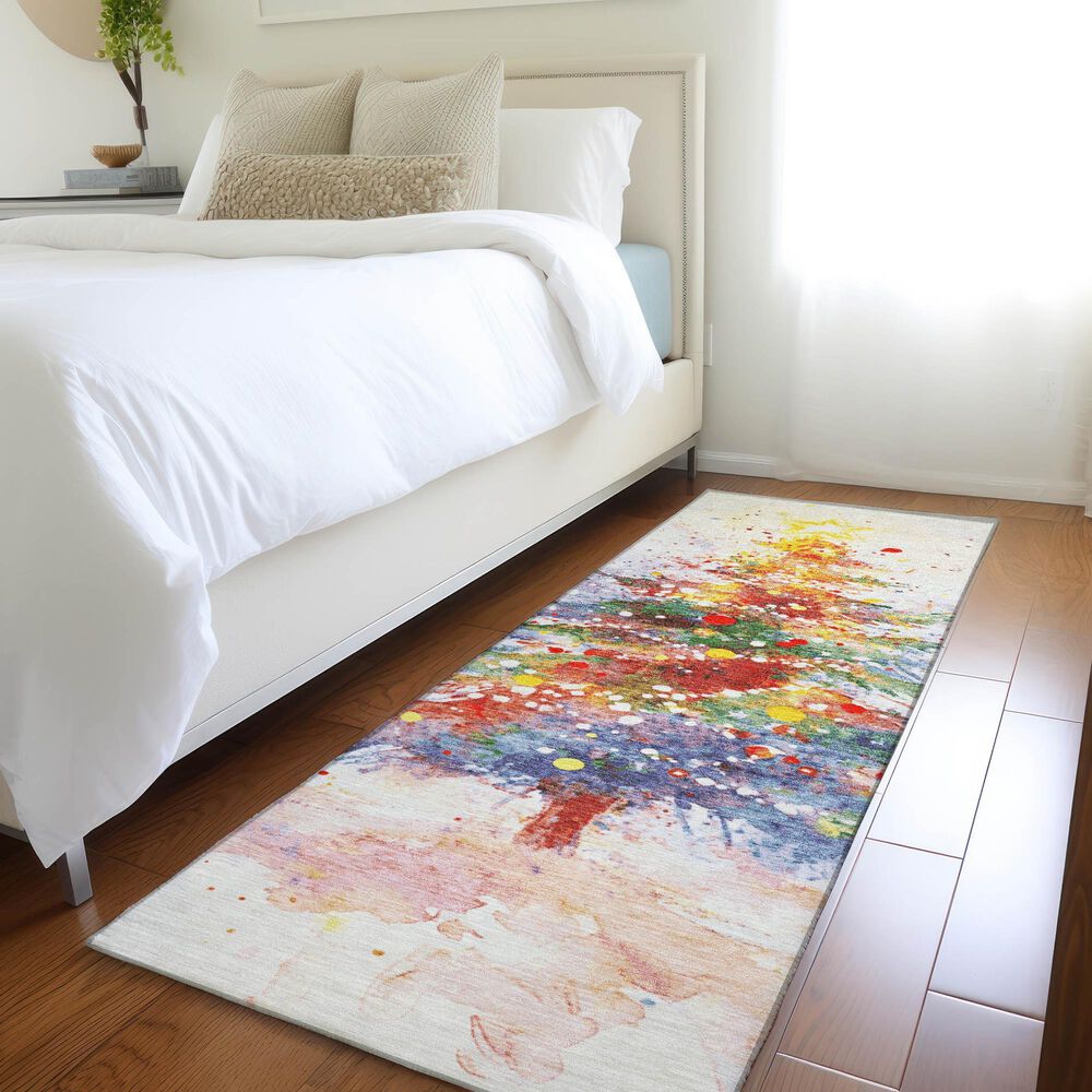 Dalyn Rug Company Wonderland WN17 2&#39;3&quot; x 7&#39;6&quot; Ivory Indoor/Outdoor Runner, , large