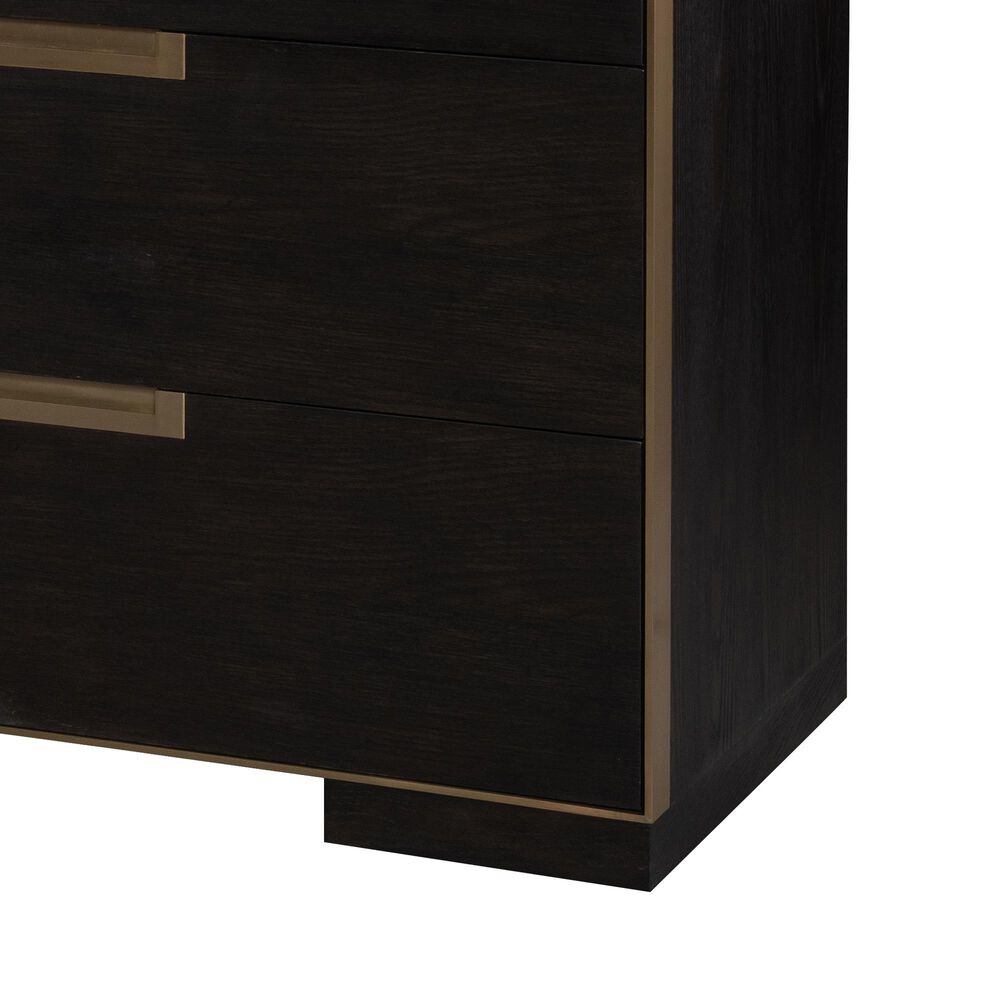 Century Cadence 6-Drawer Dresser in Mocha and Antique Brass, , large