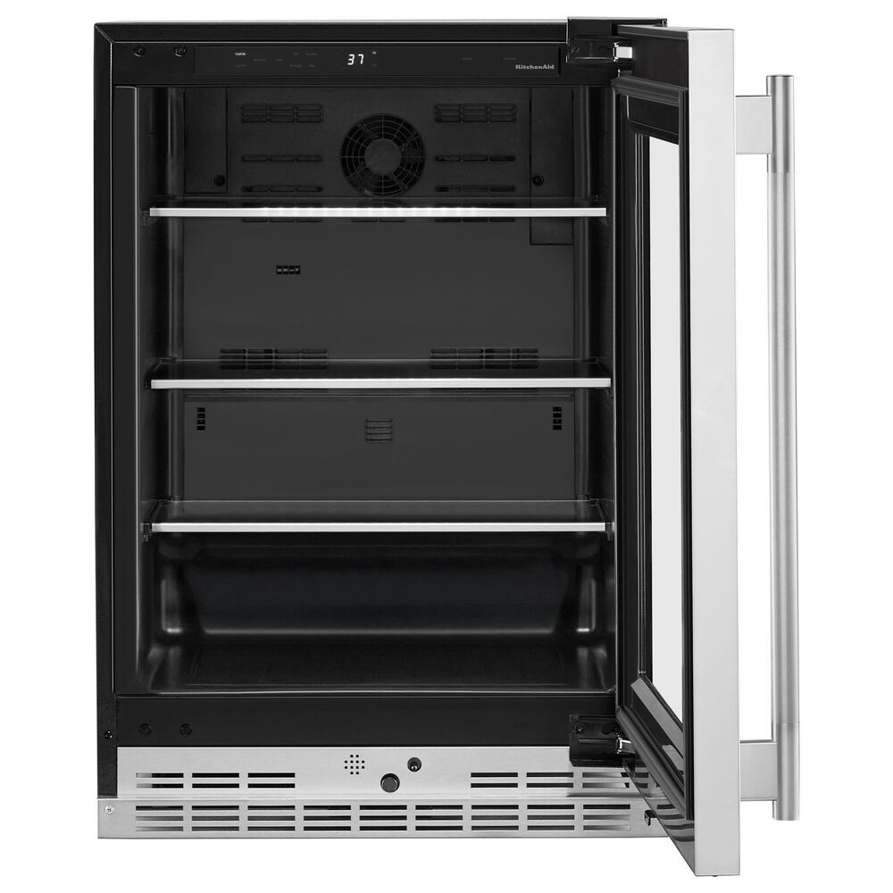 KitchenAid 5.2 Cu. Ft. Undercounter Refrigerator with Metallic Accents and Right Hinge in PrintShield Stainless Steel, , large