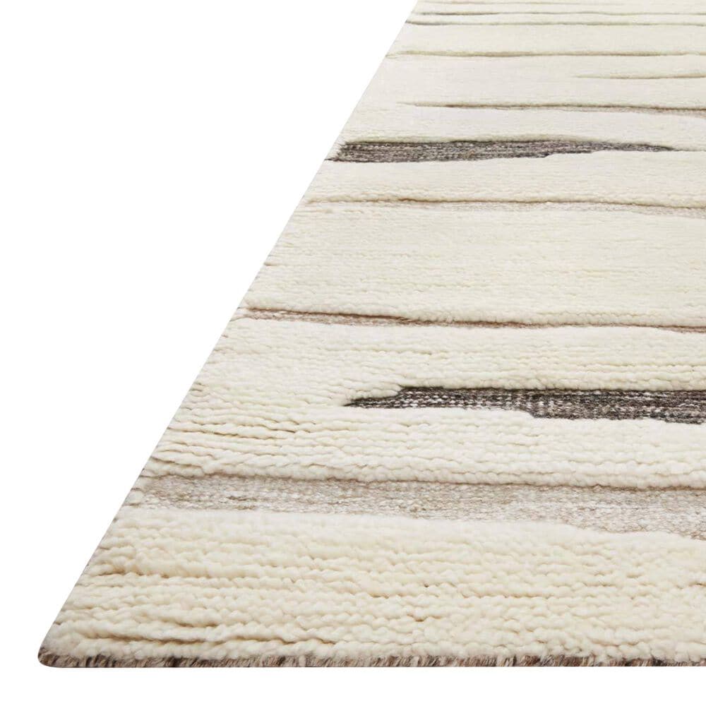 Loloi Bennett  2&#39; x 3&#39; Ivory and Bark Area Rug, , large