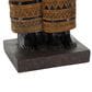 Maple and Jade Family Tall African Decorative Sculpture with Jewels in Matte Black, Gold, Copper, Bronze and White, , large