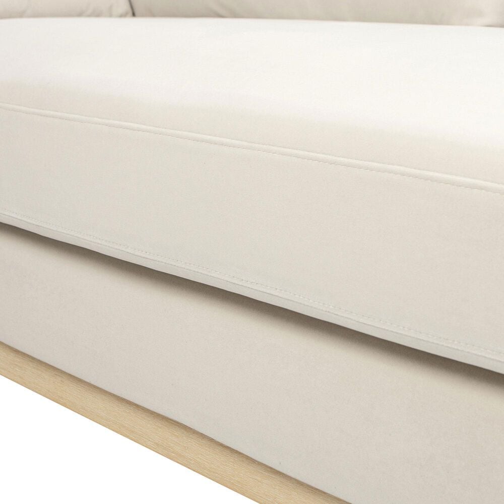 Jennifer Taylor Home Pasadena Stationary Sofa in French Beige Velvet, , large