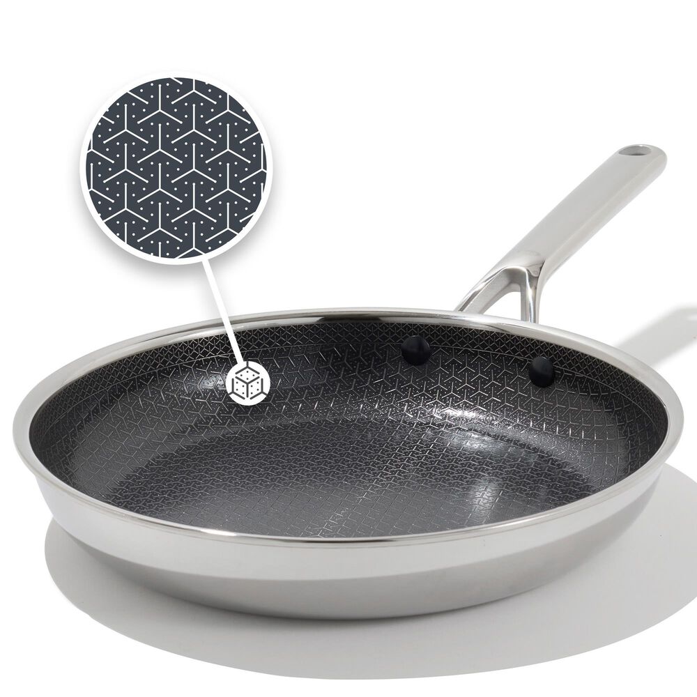 Green Pan Trident Hybrid 10" Nonstick Open Frypan in Stainless Steel, , large
