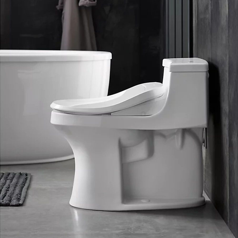 Kohler PureWash E525 Elongated Bidet Toilet Seat in White, , large