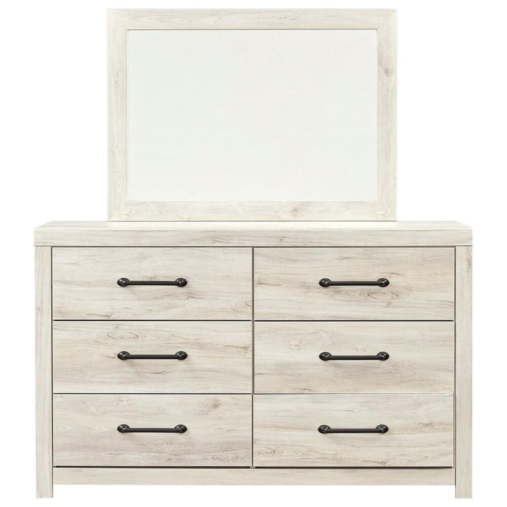 Ashley Cambeck Dresser and Mirror in Whitewash, , large
