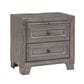 Davis International Traditional 2 Drawer Nightstand in Gray, , large