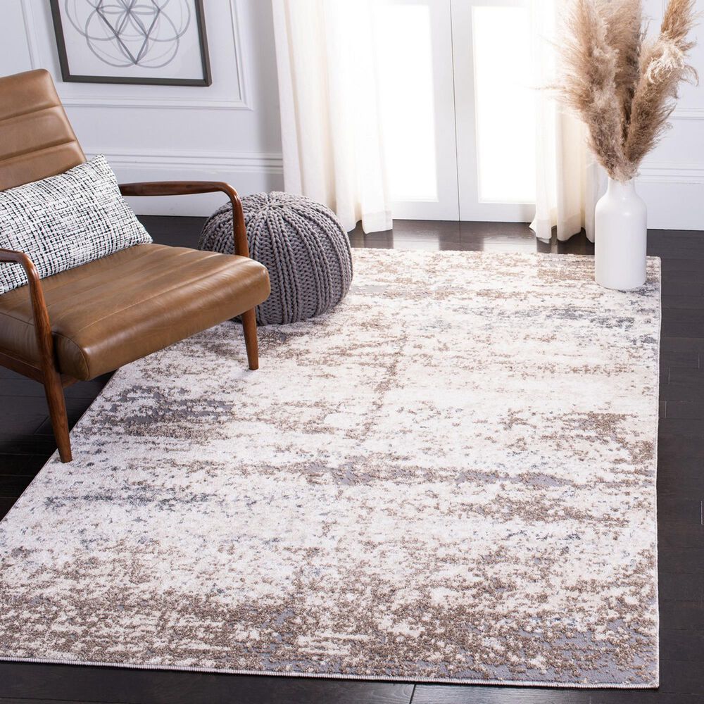 Safavieh Aston ASN799 3&#39; x 5&#39; Ivory and Grey Area Rug, , large